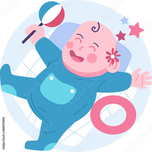 Newborn Character Illustration photo