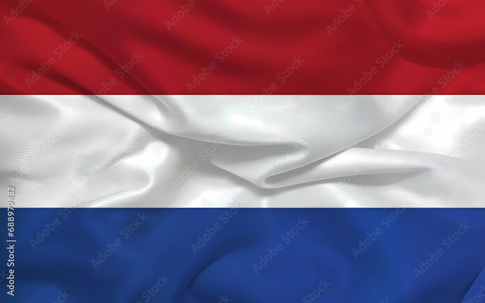 Fototapeta premium Netherlands 3d background flag