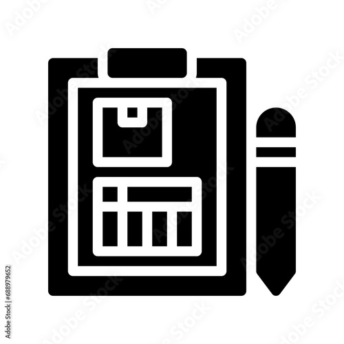 clipboard glyph icon