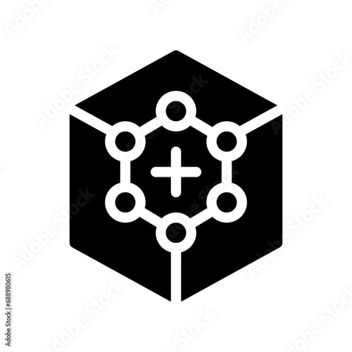 nanocrystal glyph icon photo