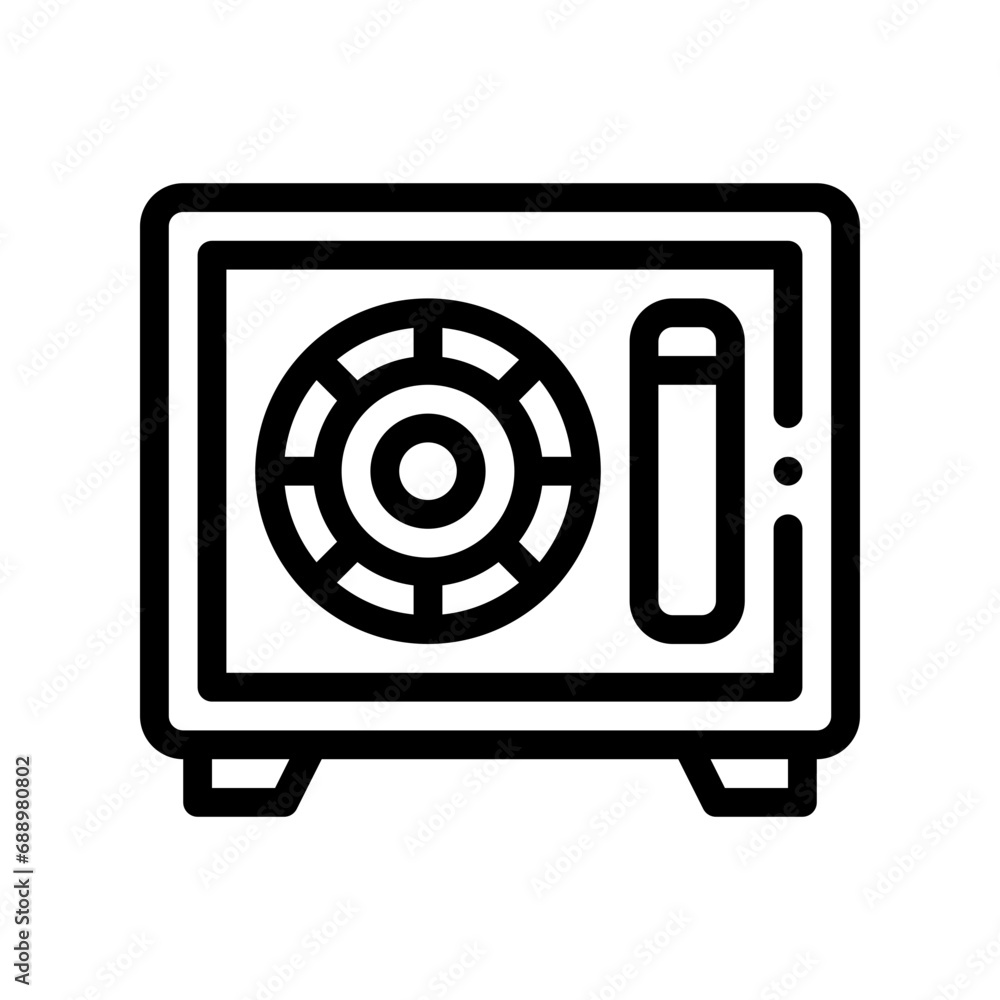 safebox line icon safebox line icon