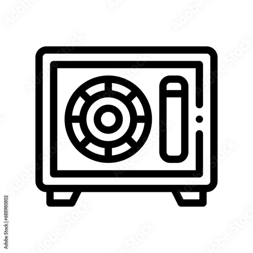 safebox line icon