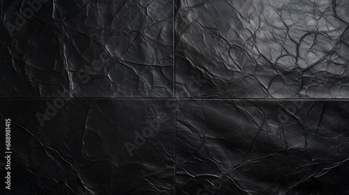 Black fabric texture background. Created with Ai