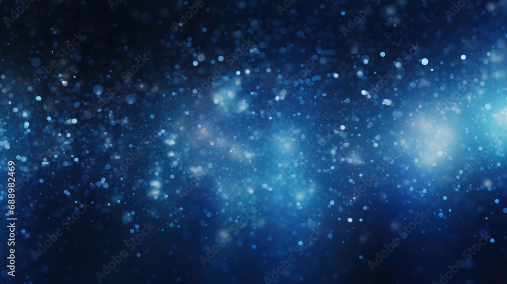 Captivating cosmic backdrop showcasing shimmering stars and particles in deep blue hues against the night sky Captivating cosmic backdrop showcasing shimmering stars and particles in deep blue hues against the night sky