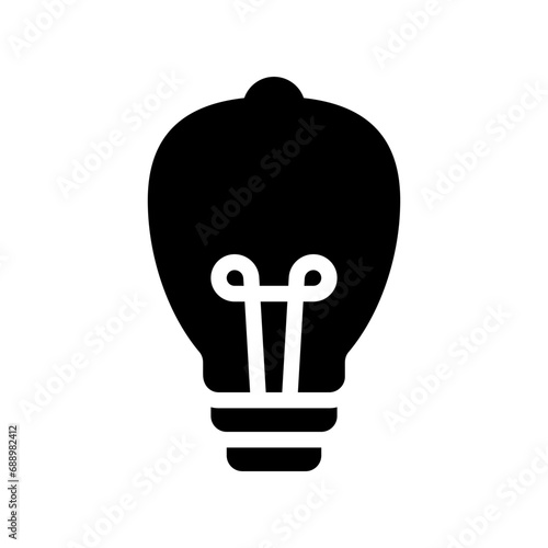 light bulb glyph icon