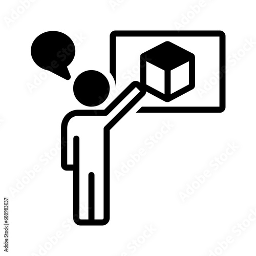 Solid black icon for Demo