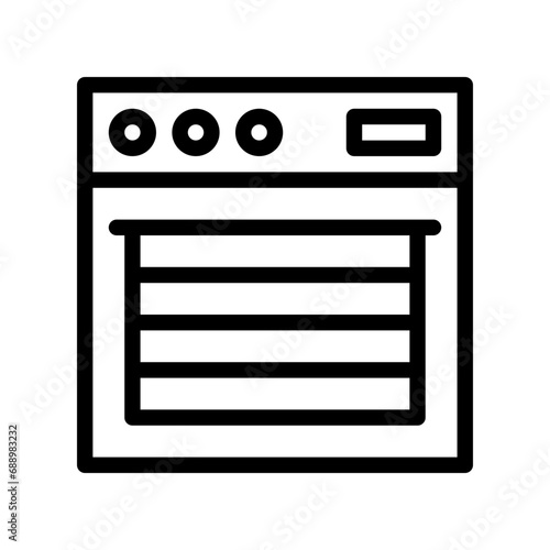 oven line icon