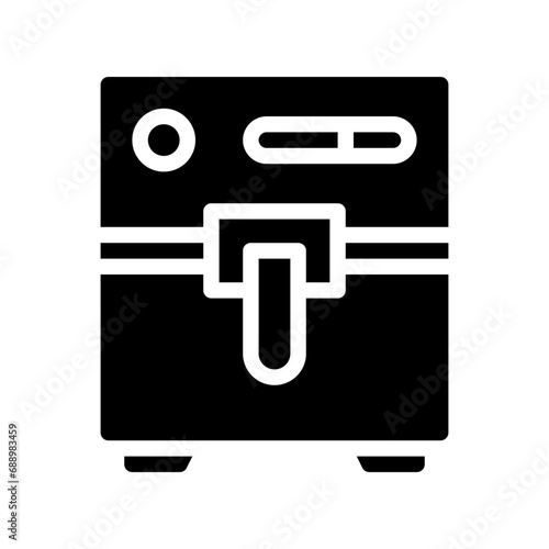 air fryer glyph icon