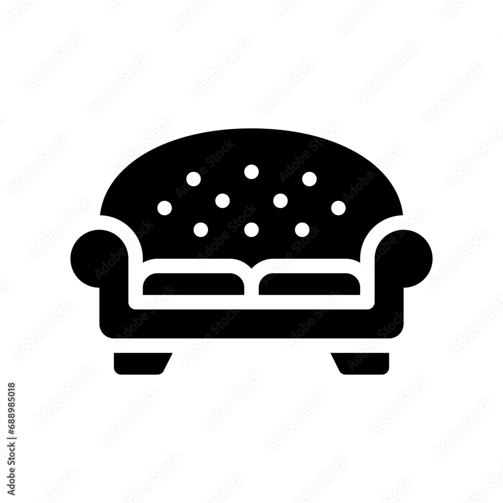 sofa glyph icon sofa glyph icon