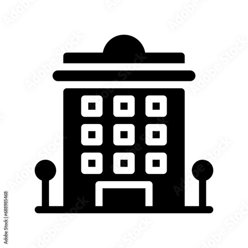 hotel glyph icon