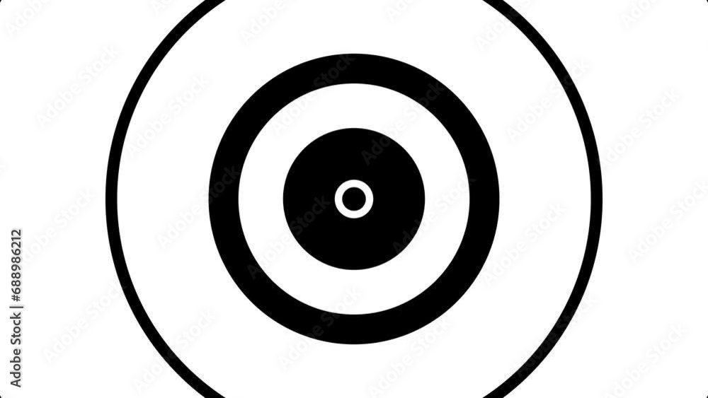 Shape circles transition black and white openers 4K Shape circles transition black and white openers 4K