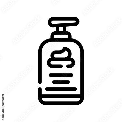 shaving foam line icon