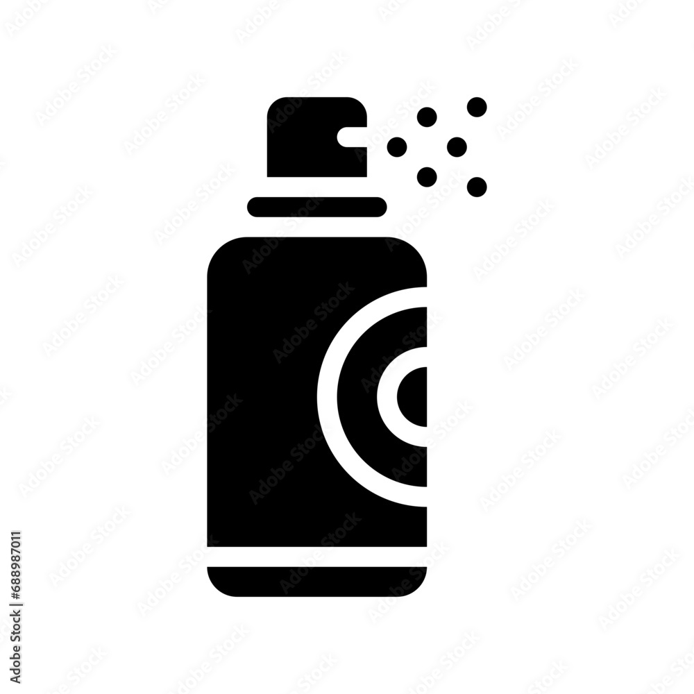 Fototapeta premium hair spray glyph icon