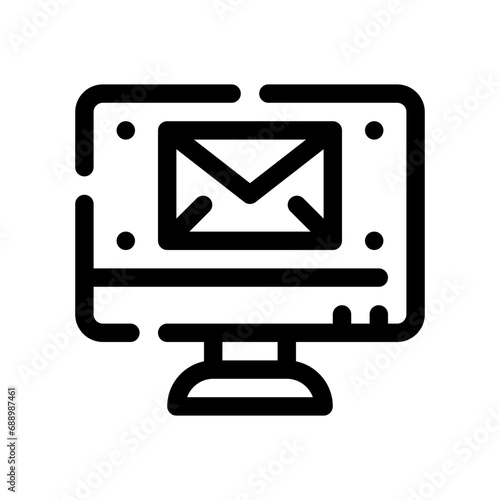 computer line icon