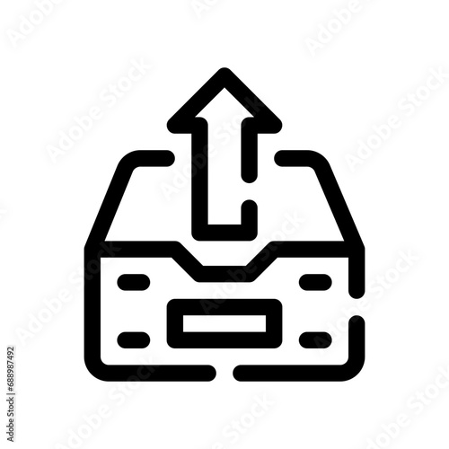 outbox line icon