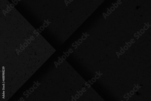 Black abstract geometric background. Grunge wallpaper photo