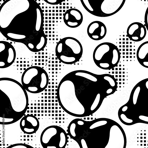 Blots and drips slime pattern. Toxic mucus smudges streaks and blotch.