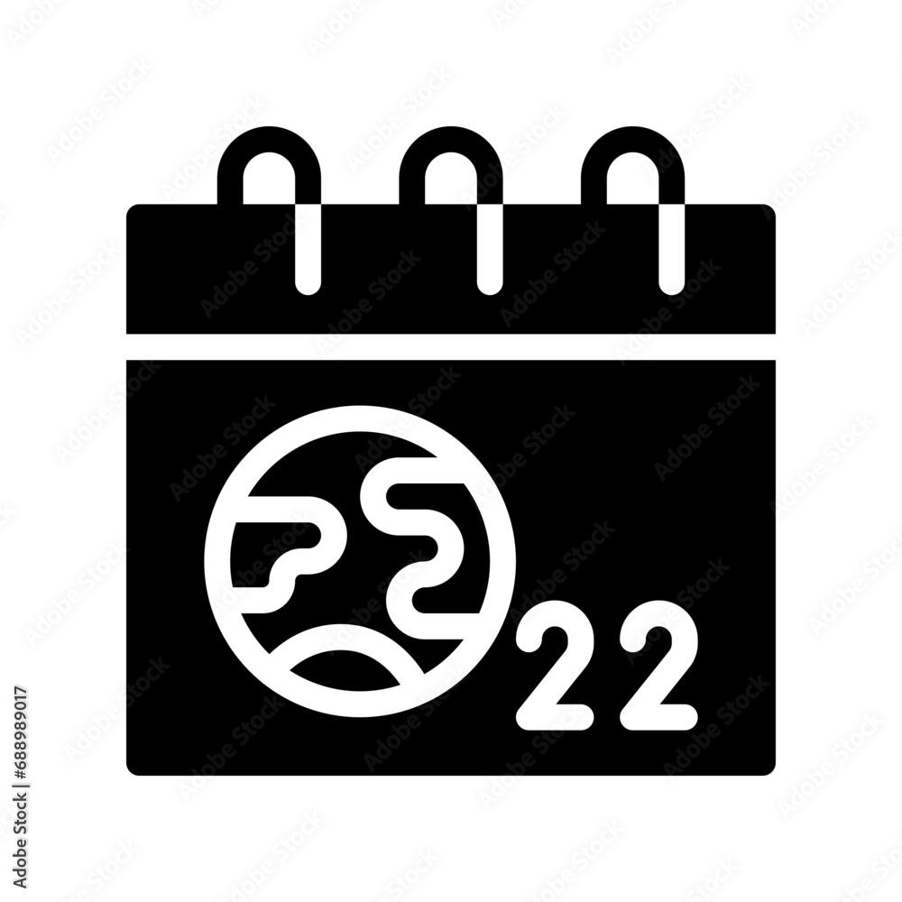 earth day glyph icon earth day glyph icon