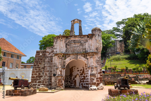 A famosa Fortress melaka. The remaining part of the ancient fortress of malacca, Malaysia
 photo