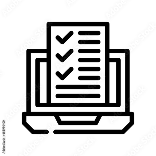 online voting line icon
