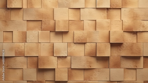 Beige stones cubes wall texture background