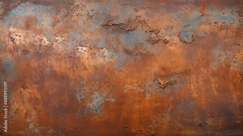 The texture of the old rusty metal plate with cracks abstract background