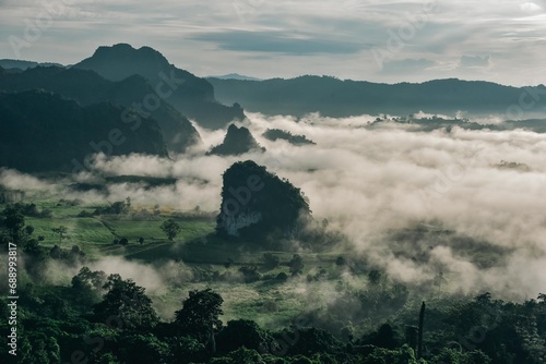 morning in the mountains