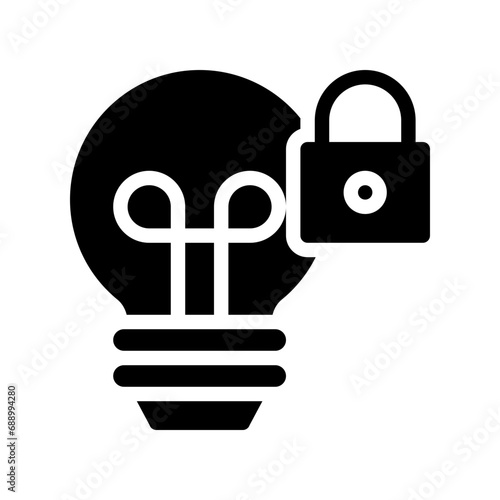 intellectual property glyph icon