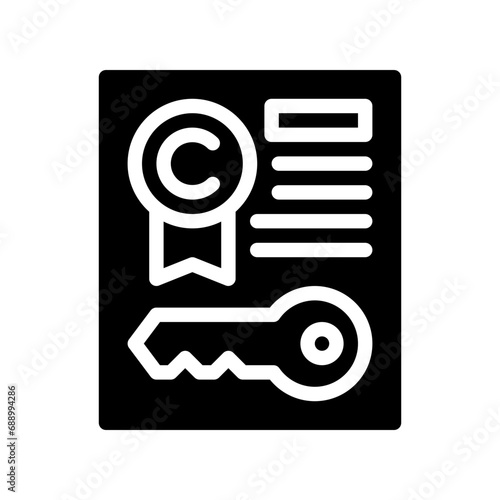 permission glyph icon