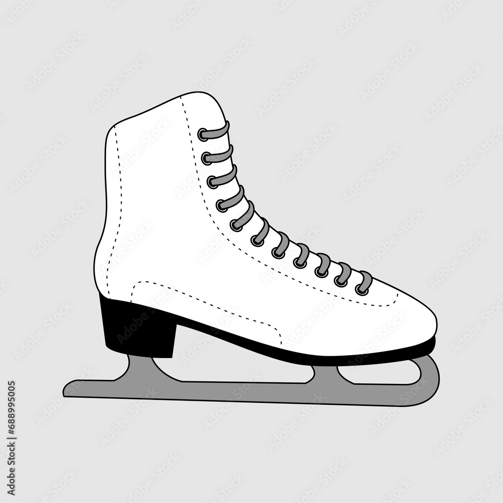 Skates icon vector. Ice Skate illustration sign. Figure skating symbol or logo. Skates icon vector. Ice Skate illustration sign. Figure skating symbol or logo.