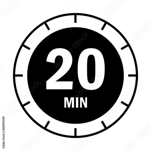 20 Minutes Stoptwatch Countdown Timer