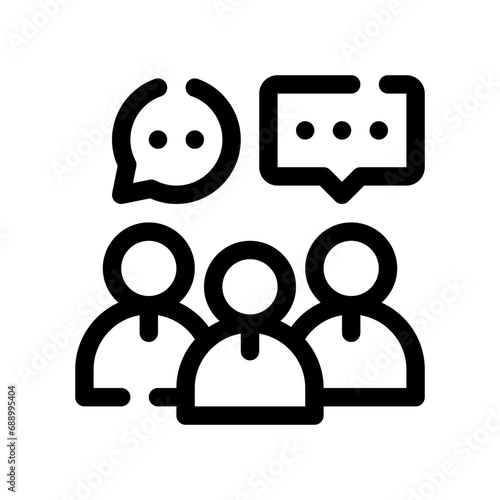 discussion line icon