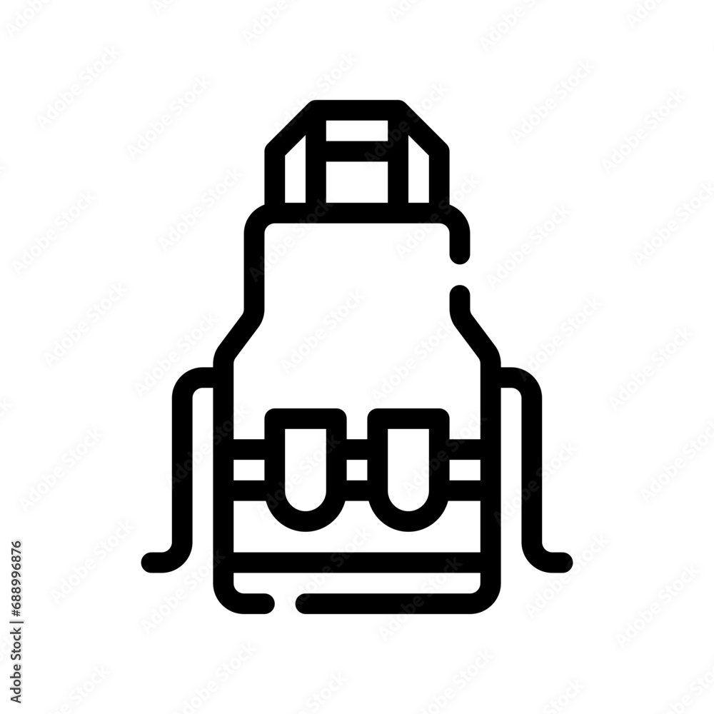 Obraz premium apron line icon