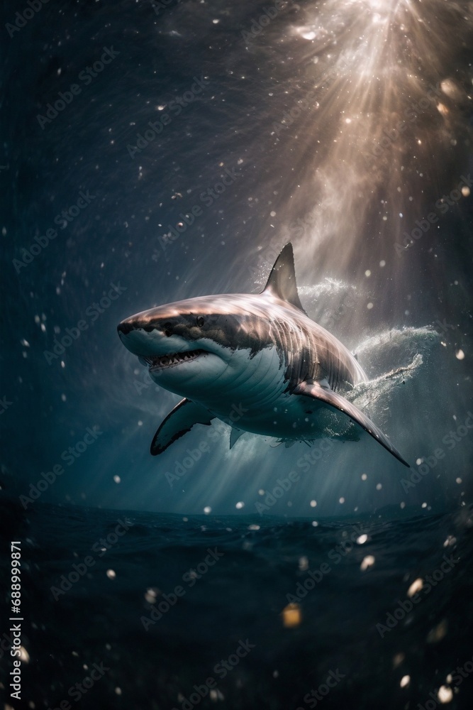 Fototapeta premium Shark in the ocean 