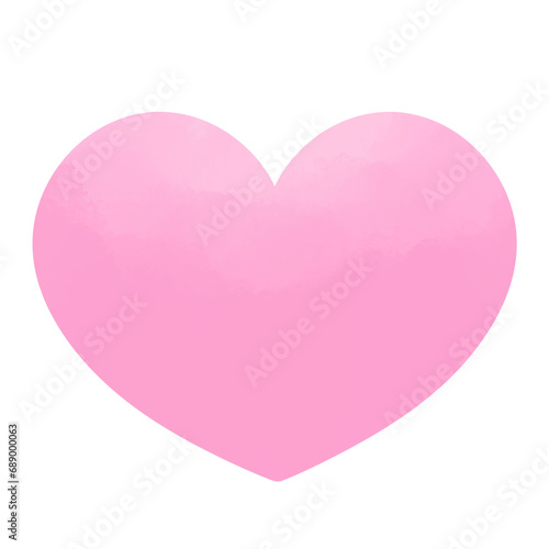 pink heart are on a transparent background 