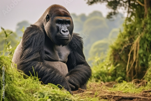 photo of adult gorilla © bojel