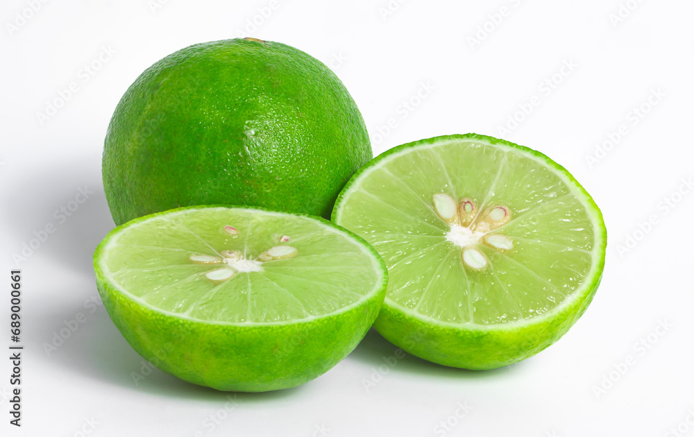 Fresh lime and slice Fresh lime and slice
