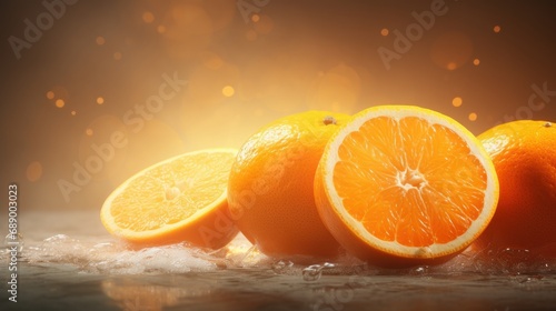 Orange sliced background. Advertising design, Creative fruit concept