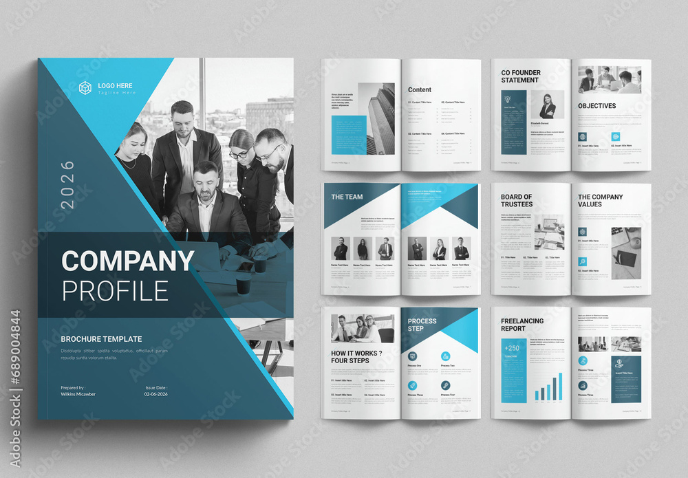 Company Profile Template Design Layout 素材庫範本 | Adobe Stock