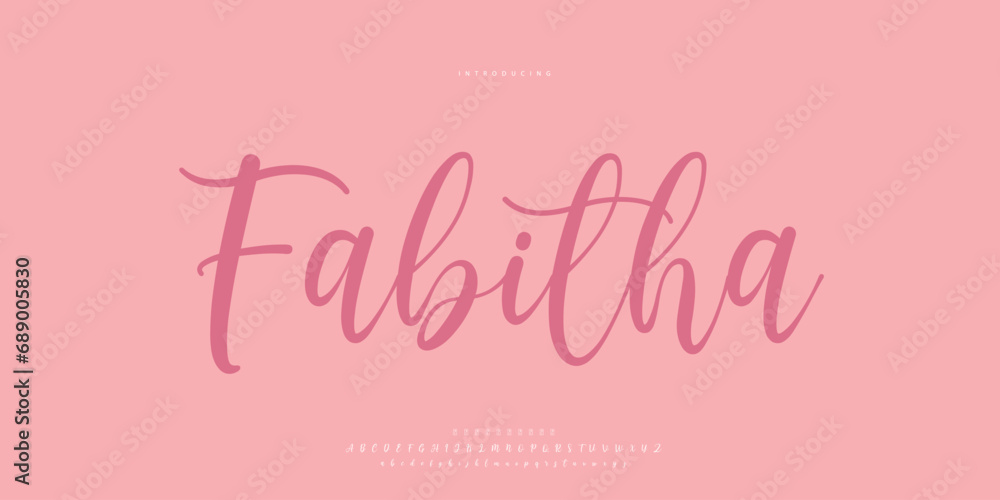 Abstract Fashion font alphabet. Minimal modern urban fonts for logo, brand etc. Typography Calligraphy typeface uppercase lowercase and number. vector illustration