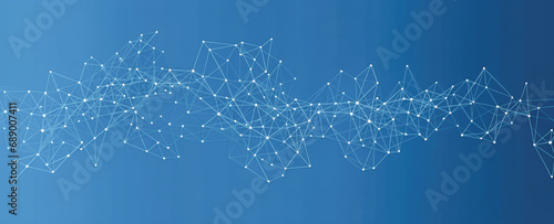 Connect link background. global network technology concept. Network nodes plexus banner. Future perspective backdrop. Circle nodes and line elements photo