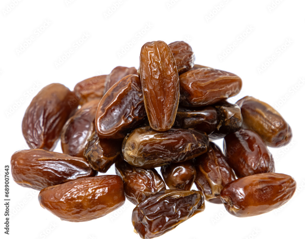 Date fruits on white background. Date fruits on white background.