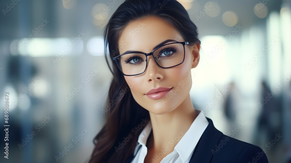 Close-up details of a successful businesswoman in a leadership role, capturing the inspiring qualities and motivational aura she exudes, background image, generative AI Close-up details of a successful businesswoman in a leadership role, capturing the inspiring qualities and motivational aura she exudes, background image, generative AI
