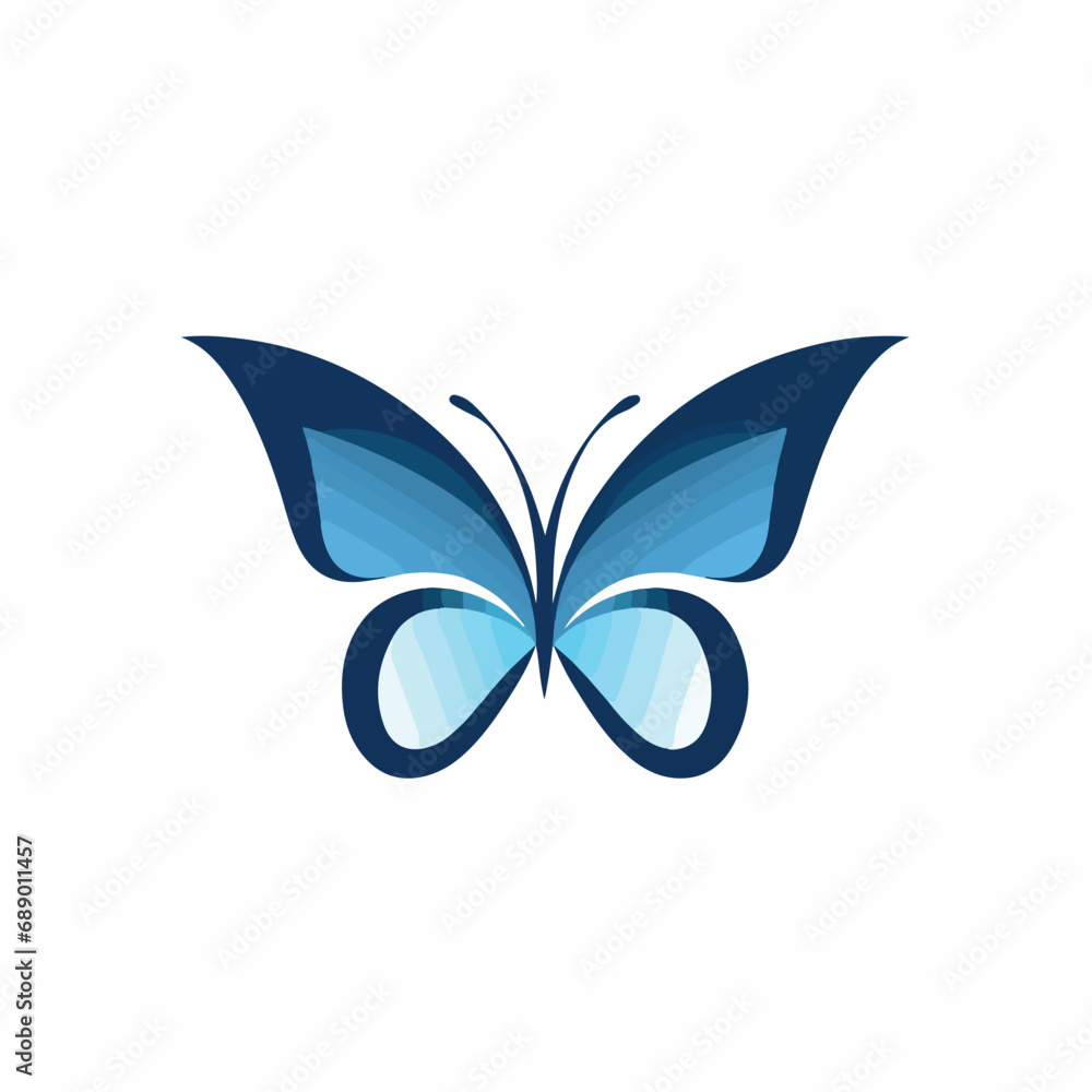 Butterfly in cartoon, doodle style. Isolated 2d vector illustration in logo, icon, sketch style, Eps 10. AI Generative