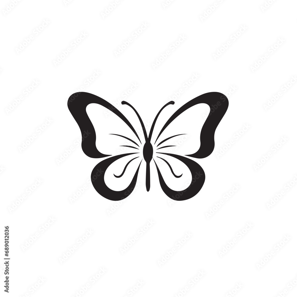 Butterfly in cartoon, doodle style. Isolated 2d vector illustration in logo, icon, sketch style, Eps 10. AI Generative Butterfly in cartoon, doodle style. Isolated 2d vector illustration in logo, icon, sketch style, Eps 10. AI Generative