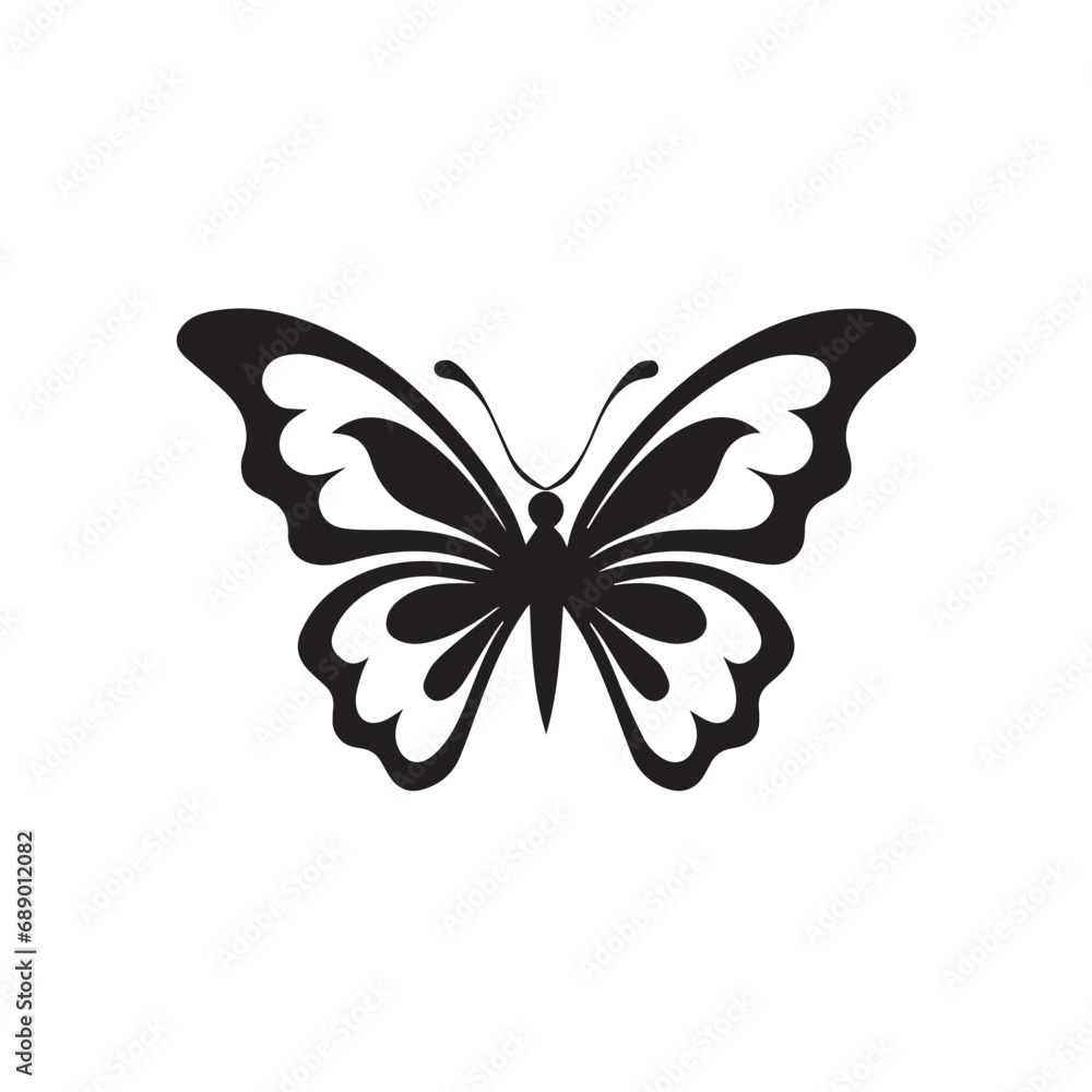 Butterfly in cartoon, doodle style. Isolated 2d vector illustration in logo, icon, sketch style, Eps 10. AI Generative Butterfly in cartoon, doodle style. Isolated 2d vector illustration in logo, icon, sketch style, Eps 10. AI Generative