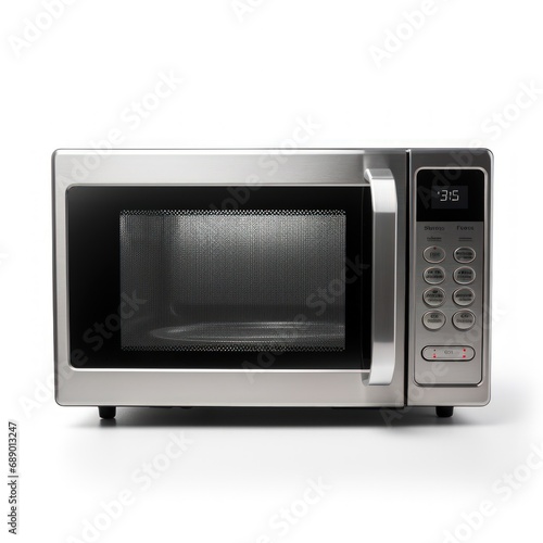 Microwave on a white background