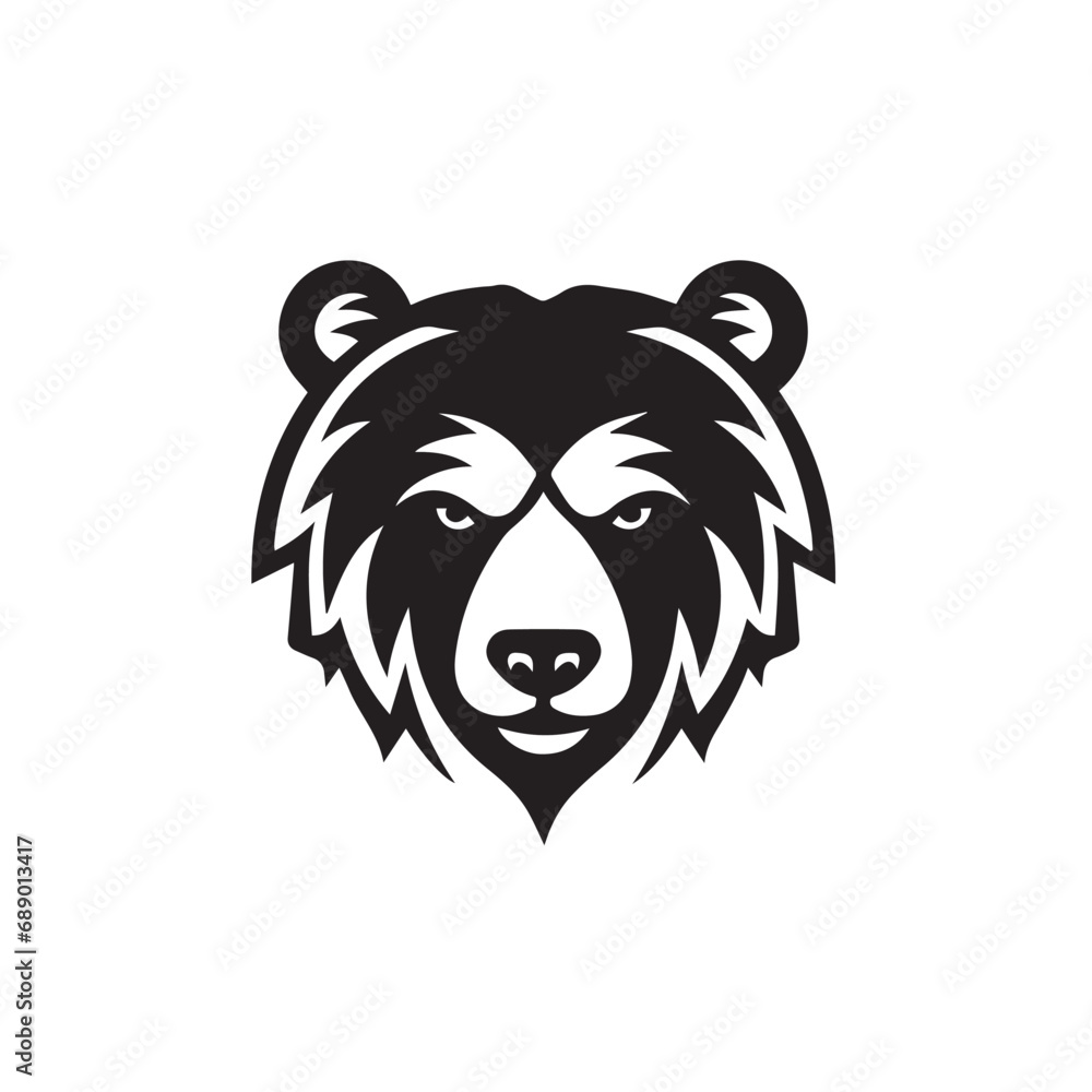 Bear in cartoon, doodle style. Isolated 2d vector illustration in logo, icon, sketch style, Eps 10, black and white. AI Generative Bear in cartoon, doodle style. Isolated 2d vector illustration in logo, icon, sketch style, Eps 10, black and white. AI Generative