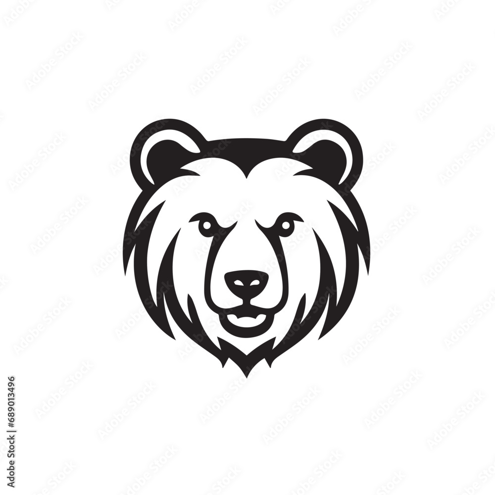 Bear in cartoon, doodle style. Isolated 2d vector illustration in logo, icon, sketch style, Eps 10, black and white. AI Generative Bear in cartoon, doodle style. Isolated 2d vector illustration in logo, icon, sketch style, Eps 10, black and white. AI Generative