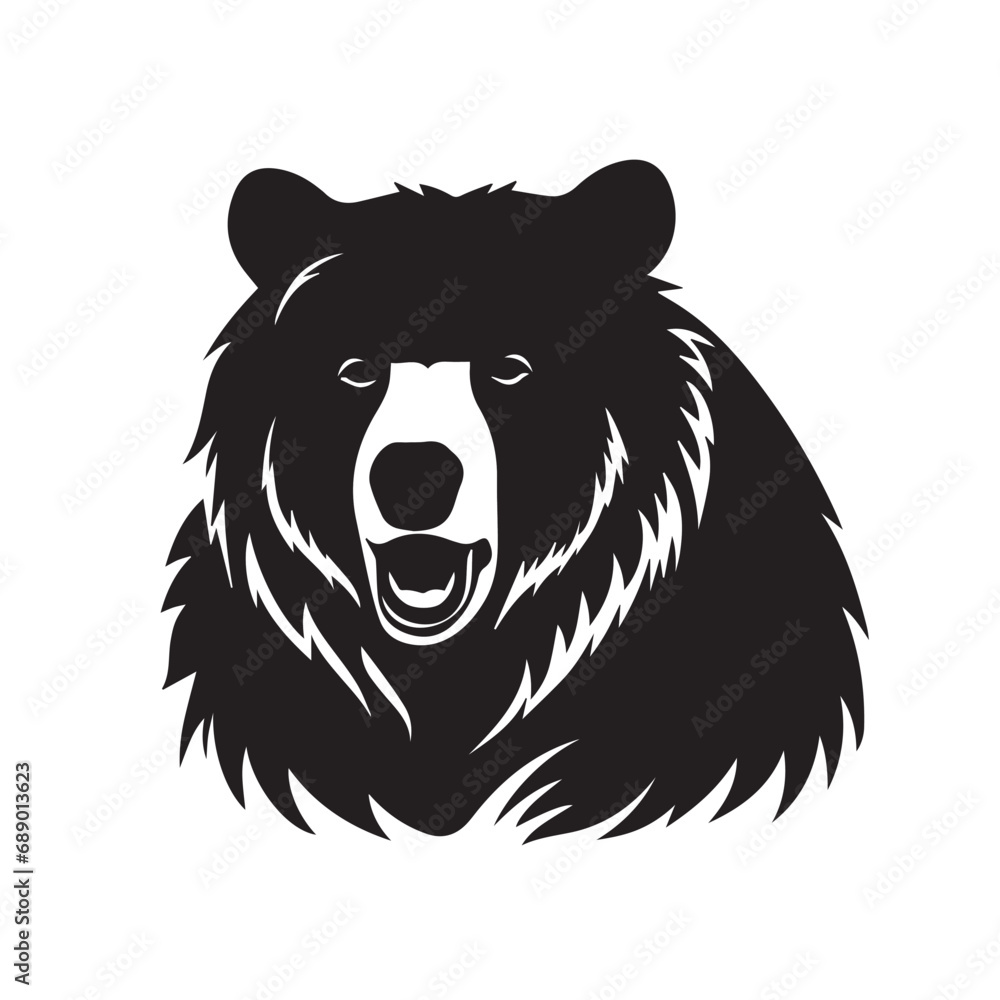 Bear in cartoon, doodle style. Isolated 2d vector illustration in logo, icon, sketch style, Eps 10, black and white. AI Generative Bear in cartoon, doodle style. Isolated 2d vector illustration in logo, icon, sketch style, Eps 10, black and white. AI Generative
